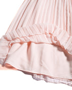 Self-Portrait/ Romantic Chiffon Pleated Skirt Pale Pink