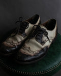 "ISSEY MIYAKE" Fade color wingtip leather shoes