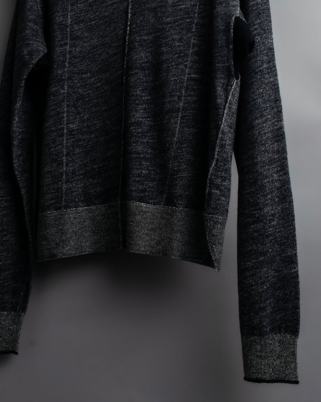 "CELINE" Inside-out stitching design knit pullover
