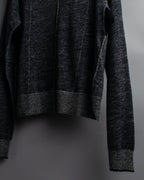 "CELINE" Inside-out stitching design knit pullover
