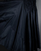 "COMME des GARÇONS" 90SS triacetate smocked asymmetric skirt