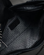 “Salvatore Ferragamo” 2000’s Gathered leather chain shoulder bag