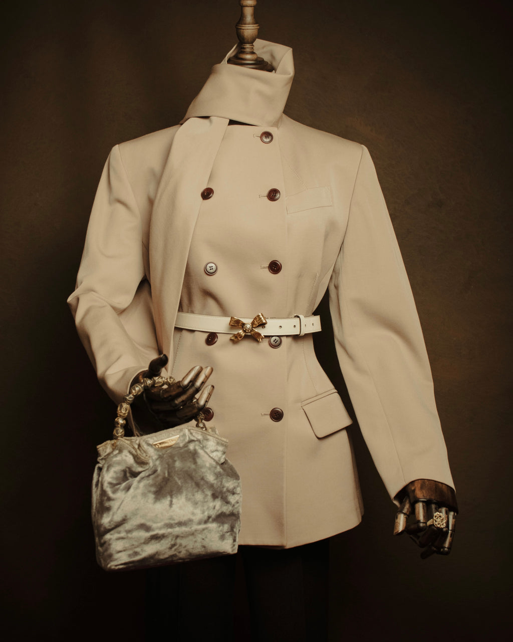 –SPECIAL– “Christian Dior”
90’s-00’s Beaded handle velvet pouch bag