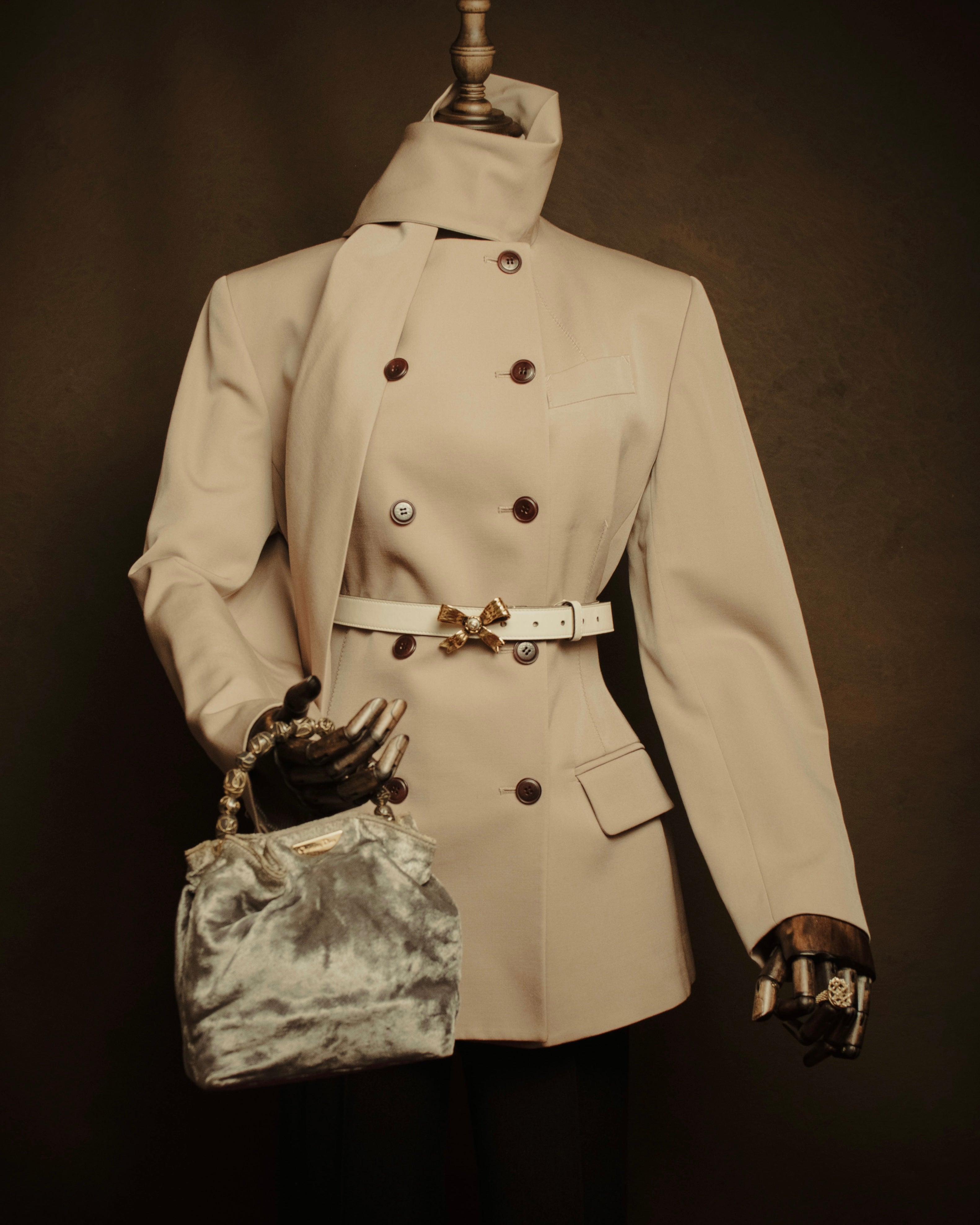 –SPECIAL– “Christian Dior”
90’s-00’s Beaded handle velvet pouch bag