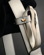 –SPECIAL– “GUCCI” Michele period Ribbon pearl embellished leather belt