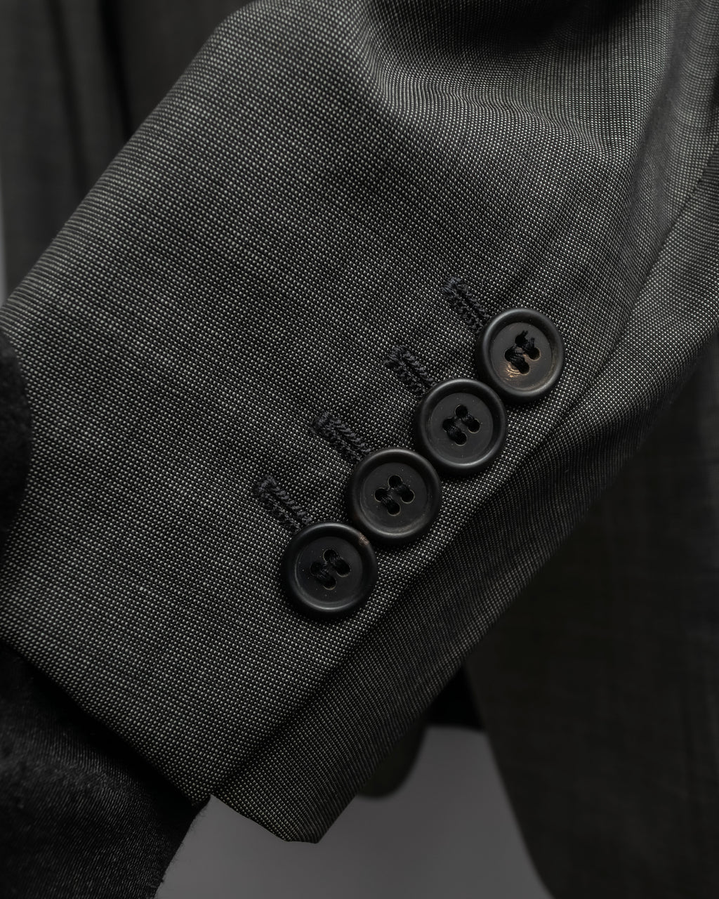 "PRADA" Sharkskin wool minimal tailoring set up