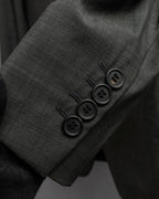 "PRADA" Sharkskin wool minimal tailoring set up