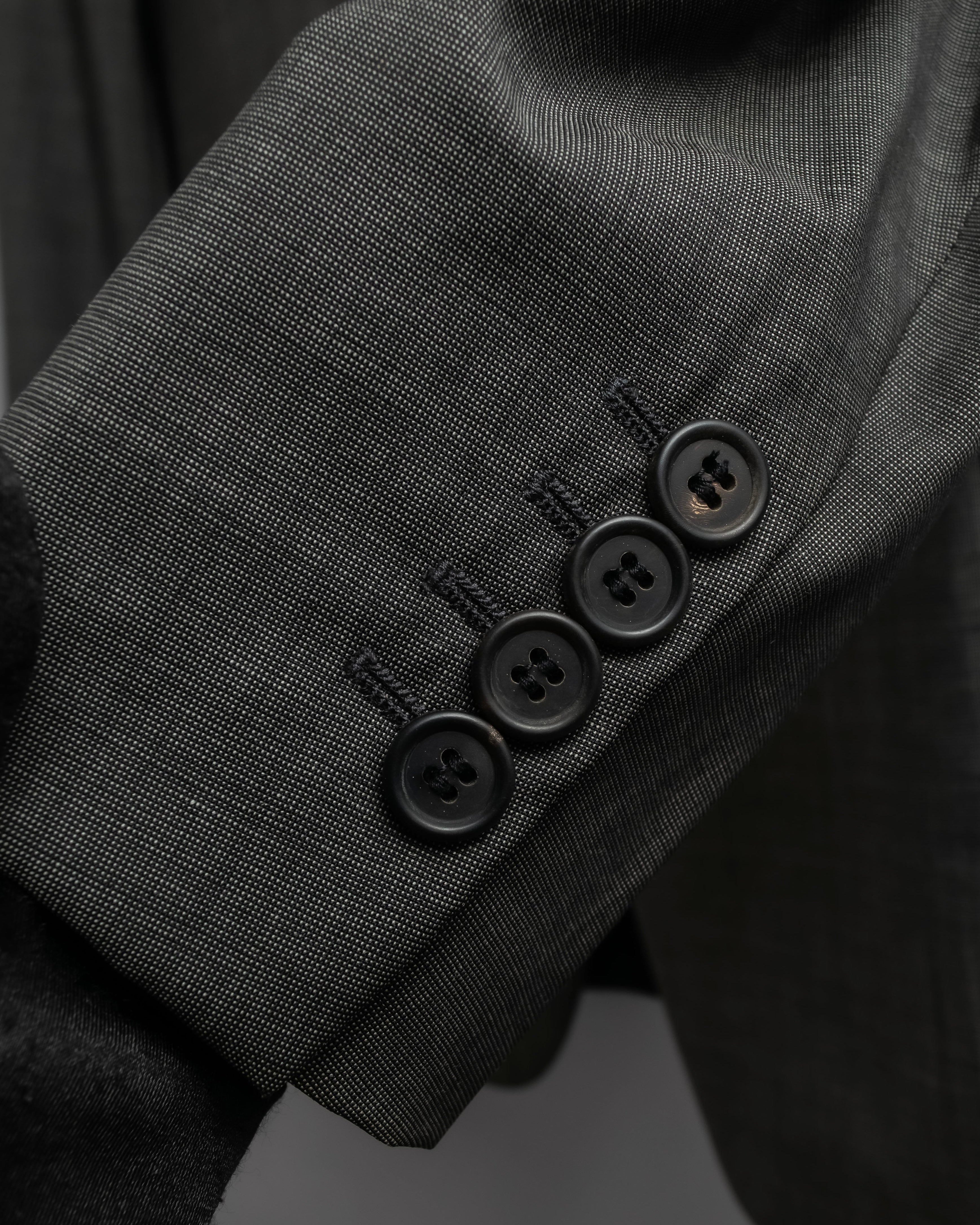 "PRADA" Sharkskin wool minimal tailoring set up