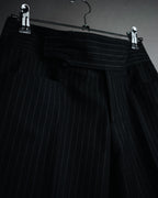 "GUCCI" 90’s-00’s signature hardware pinstripe wool slacks