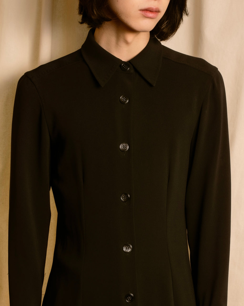 "Max Mara" 90's Refined design long shirt dress