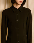 "Max Mara" 90's Refined design long shirt dress