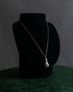 "Vivienne Westwood" Praying hands motif silver necklace