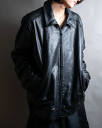 "M. JULIAN" High quality leather single riders blouson