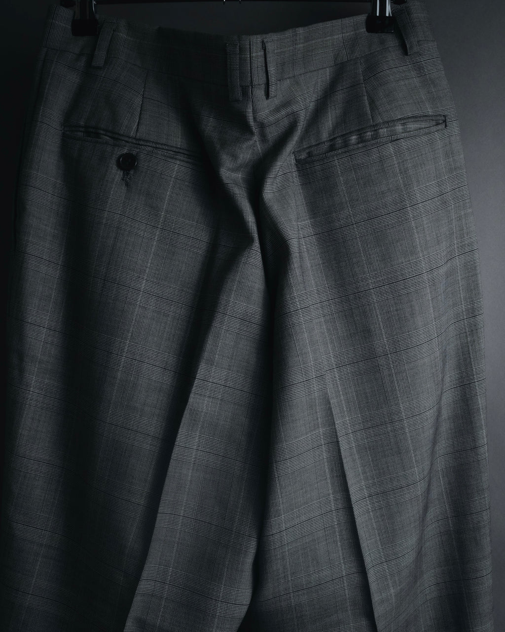 "YVES SAINT LAURENT" 80’s-90’s glen check tailored suit set