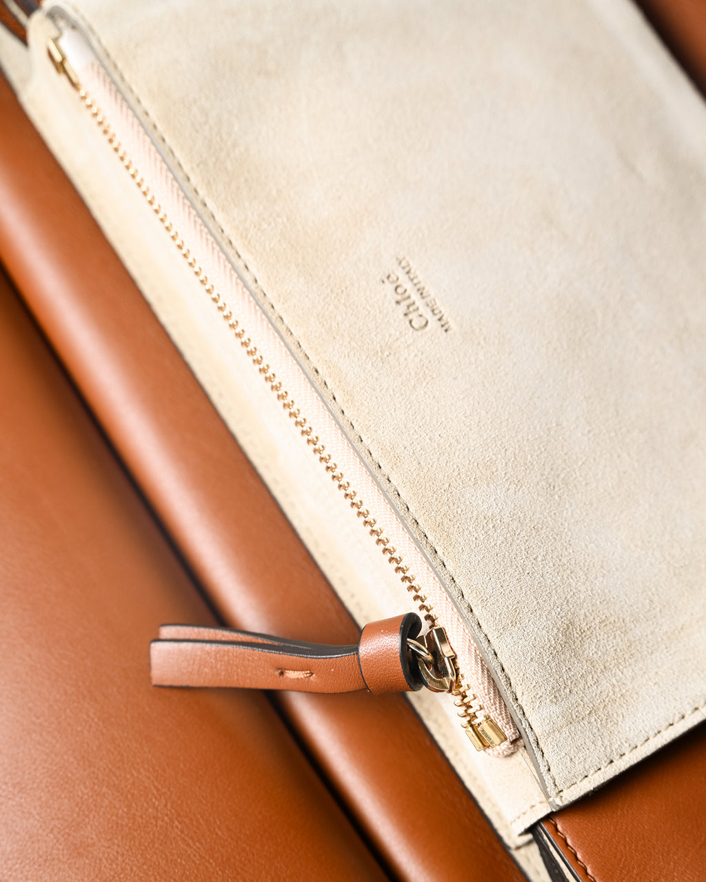 Chloe by Clare Waight Keller/ 2015 “Faye” Beautiful Suede Calf Skin Shoulder Bag Brown