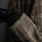 "ETRO" Multi-check pattern high neck ribbed knit blouson