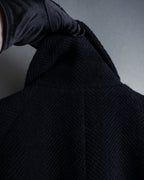 -SPECIAL- "YVES SAINT LAURENT"
80's-90's Raglan sleeves 100% angora stand collar coat