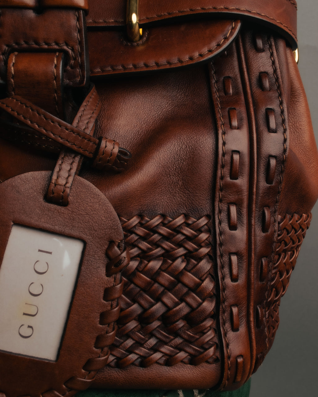 -SPECIAL- “GUCCI” 2016-2021 Archive inspired braided leather top handle bag
