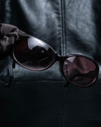 "Miu Miu" reddish brown sporty sunglasses