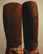 -SPECIAL- “Ralph Lauren” 2010’s-20’s Sareena washed vachetta long boots