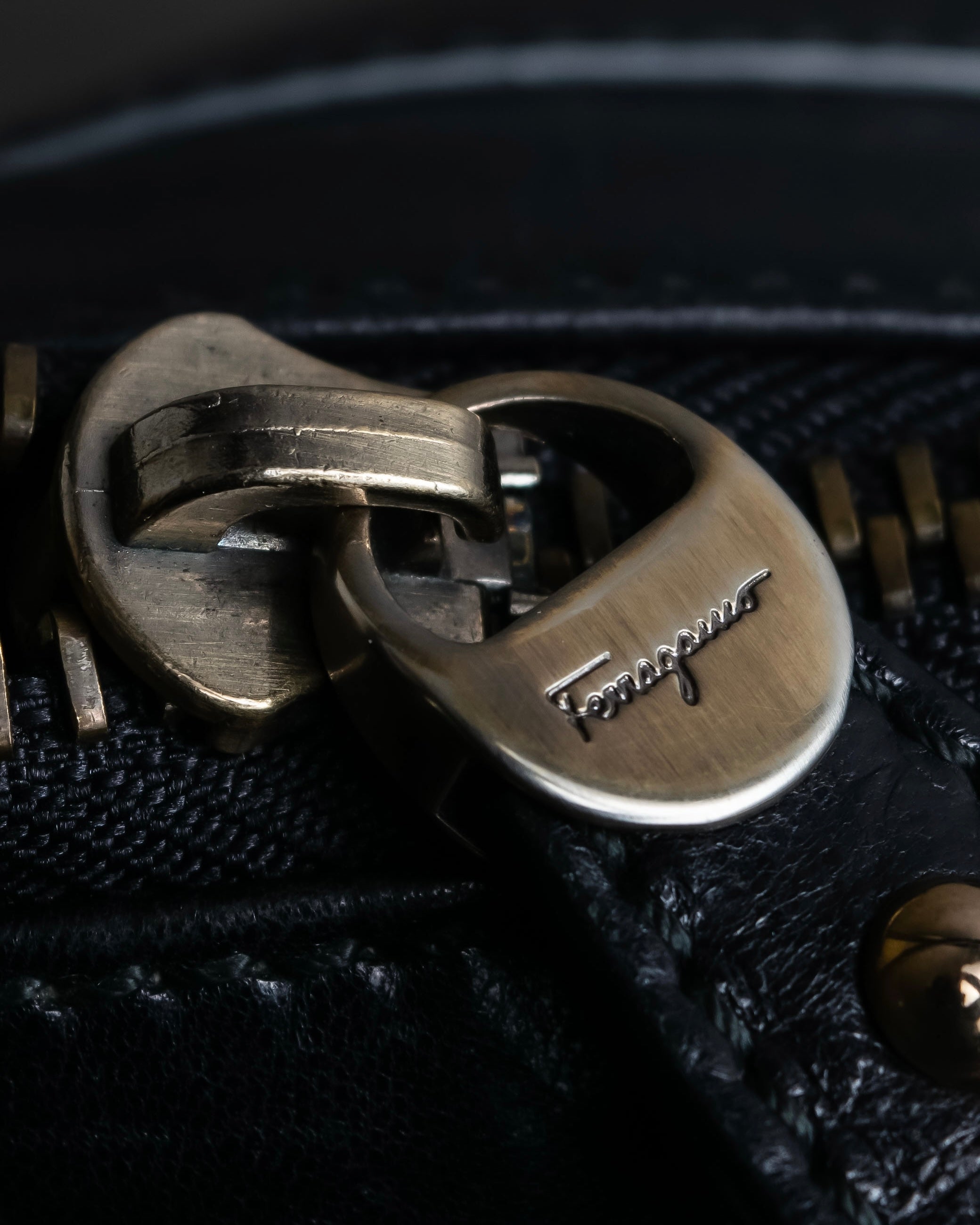 "Salvatore Ferragamo" Gancini motif leather one-handle bag