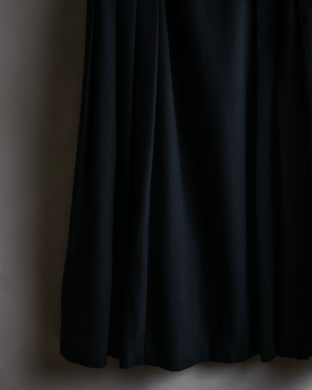 "Christian Dior" Wool draped pleated flared skirt