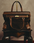 -SPECIAL- "GUCCI" 70's Micro GG suede turn-lock handbag