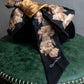 "Christian Dior" Baroque floral pattern silk twill scarf