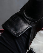 "Salvatore Ferragamo" Gancini motif leather gloves