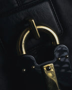 -SPECIAL- “LOEWE” Calle oversized padlock leather bag