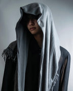 "GUCCI" GG pattern fringe detail scarf