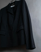 "Max Mara" Pinstripe short length tailored jacket