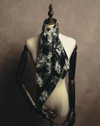 "Christian Dior" 80's-90's Artful abstract silk scarf