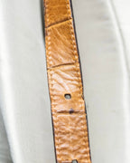 "GIORGIO ARMANI" crocodile leather box shoulder bag