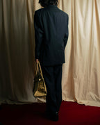 "YVES SAINT LAURENT" Classical tailoring shadow stripe pattern set up