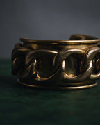 –SPECIAL– "CHANEL" 80’s-90’s Iconic gourmette chain cuff bangle