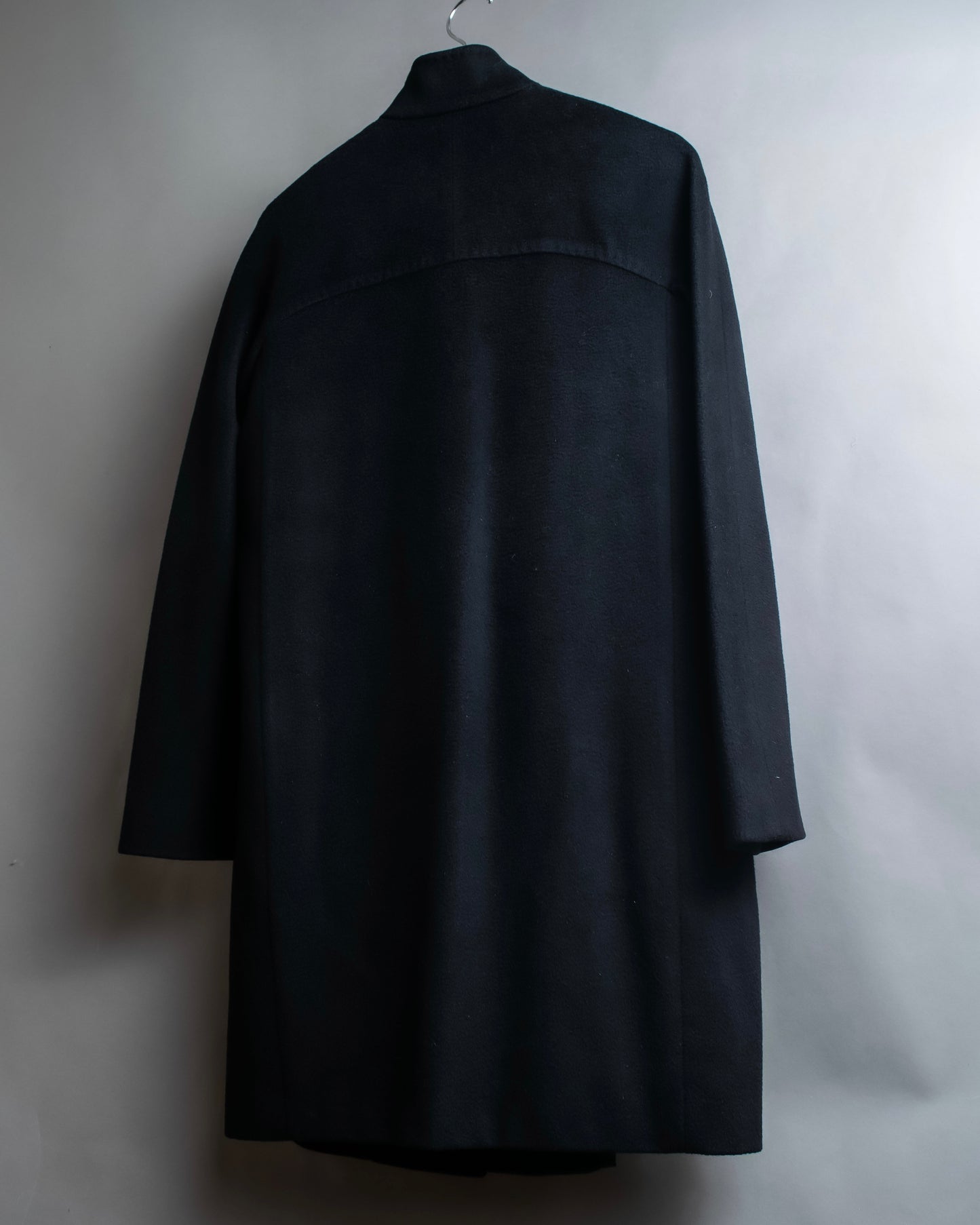 "Max Mara" Stand neck fly front mid length coat