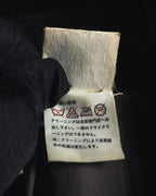 "FENDI" 90’s-00’s Sculptural belted leopard cat fur collar alpaca coat