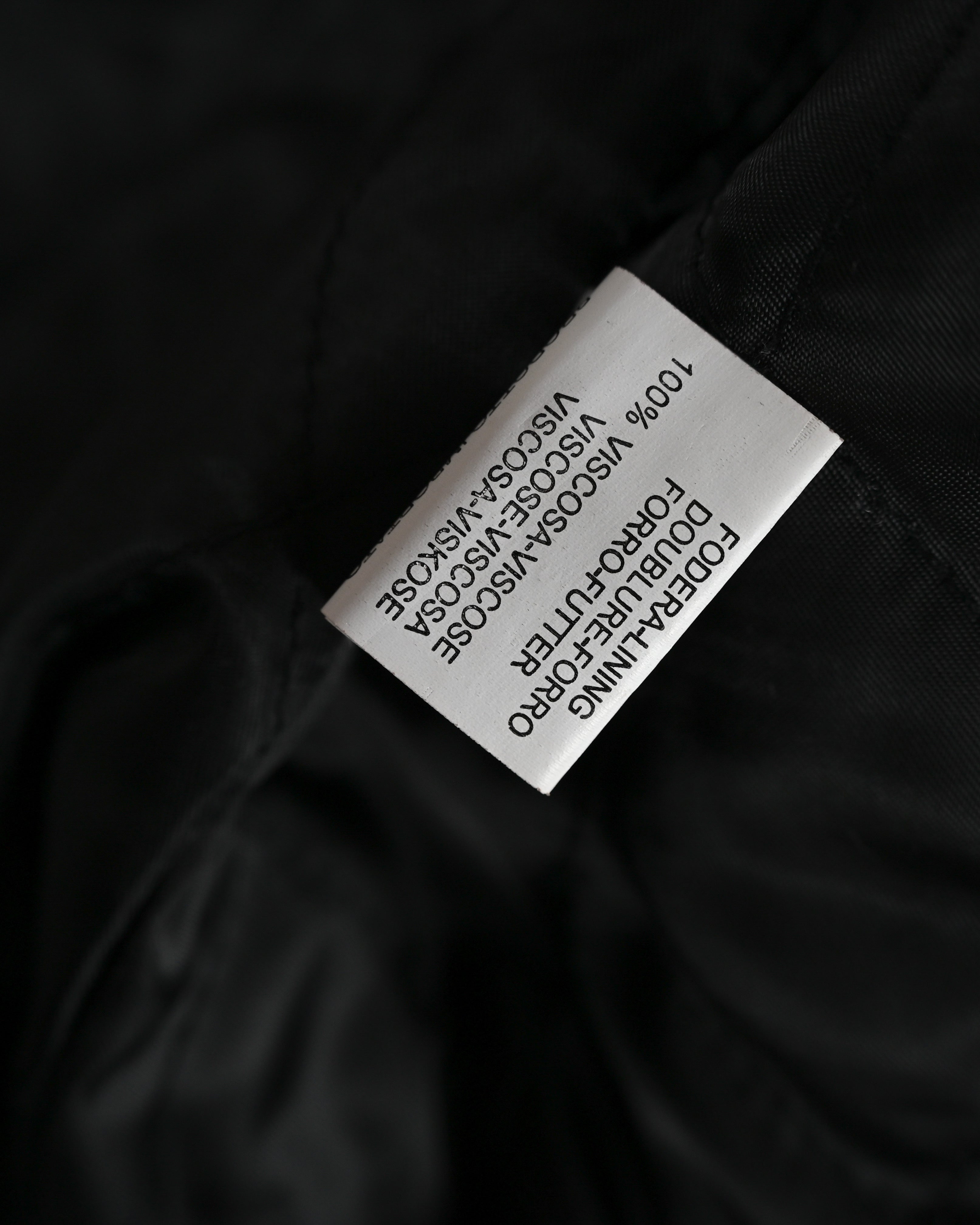 VINTAGE / Architectural Leather Jacket Dark Brown
