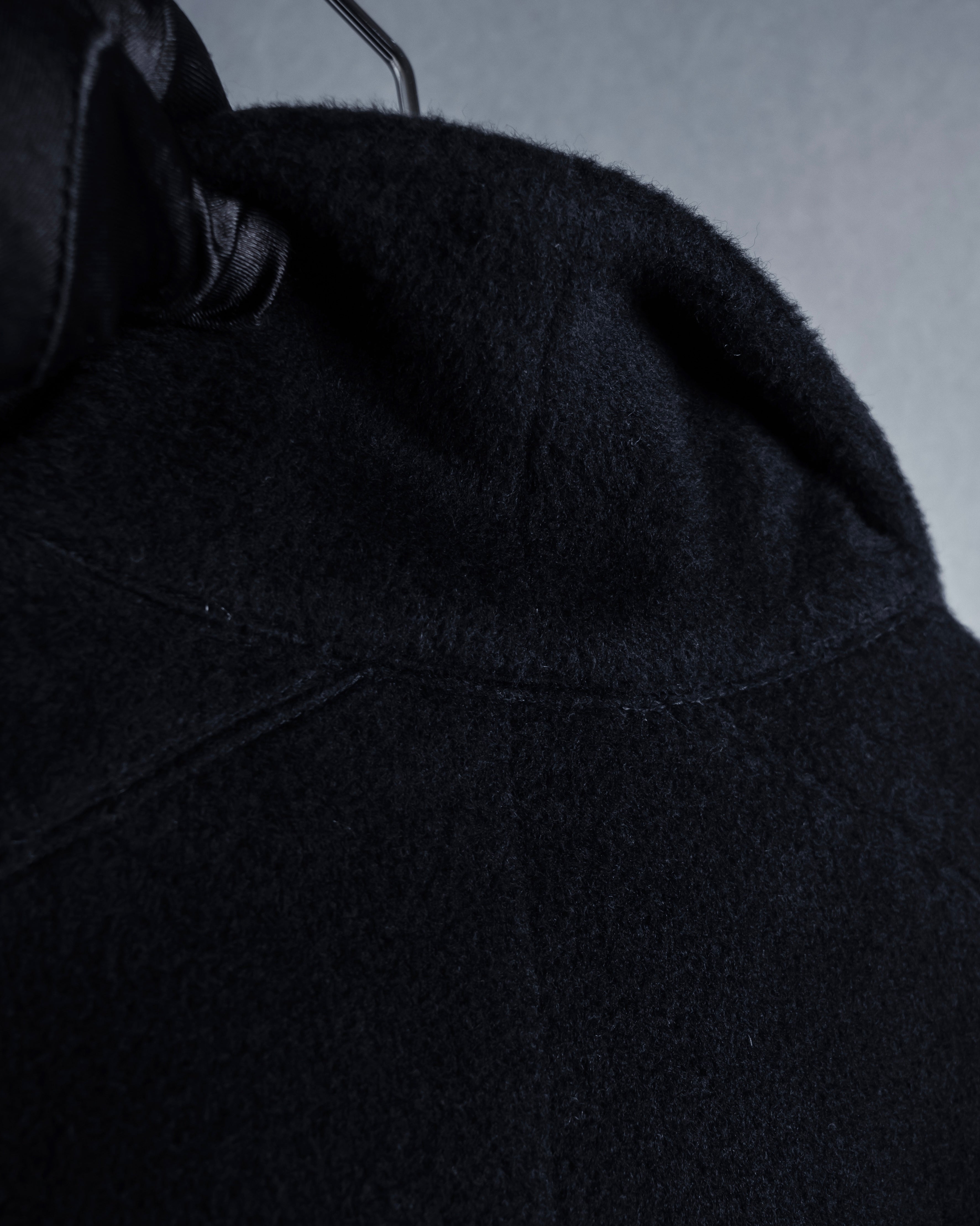 "allegri" Crossover design 2-way collar wool coat