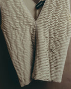 “GIORGIO ARMANI” 2000’s Textured wave knit vest