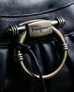 "Salvatore Ferragamo" Gancini motif leather one-handle bag