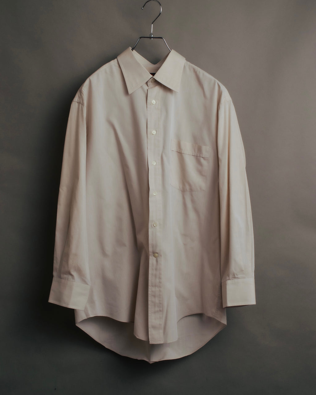 “BALENCIAGA” 90’s-00’s Relaxed pale dress shirt