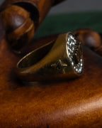 "DIOR" J’ADIOR engraved signet ring