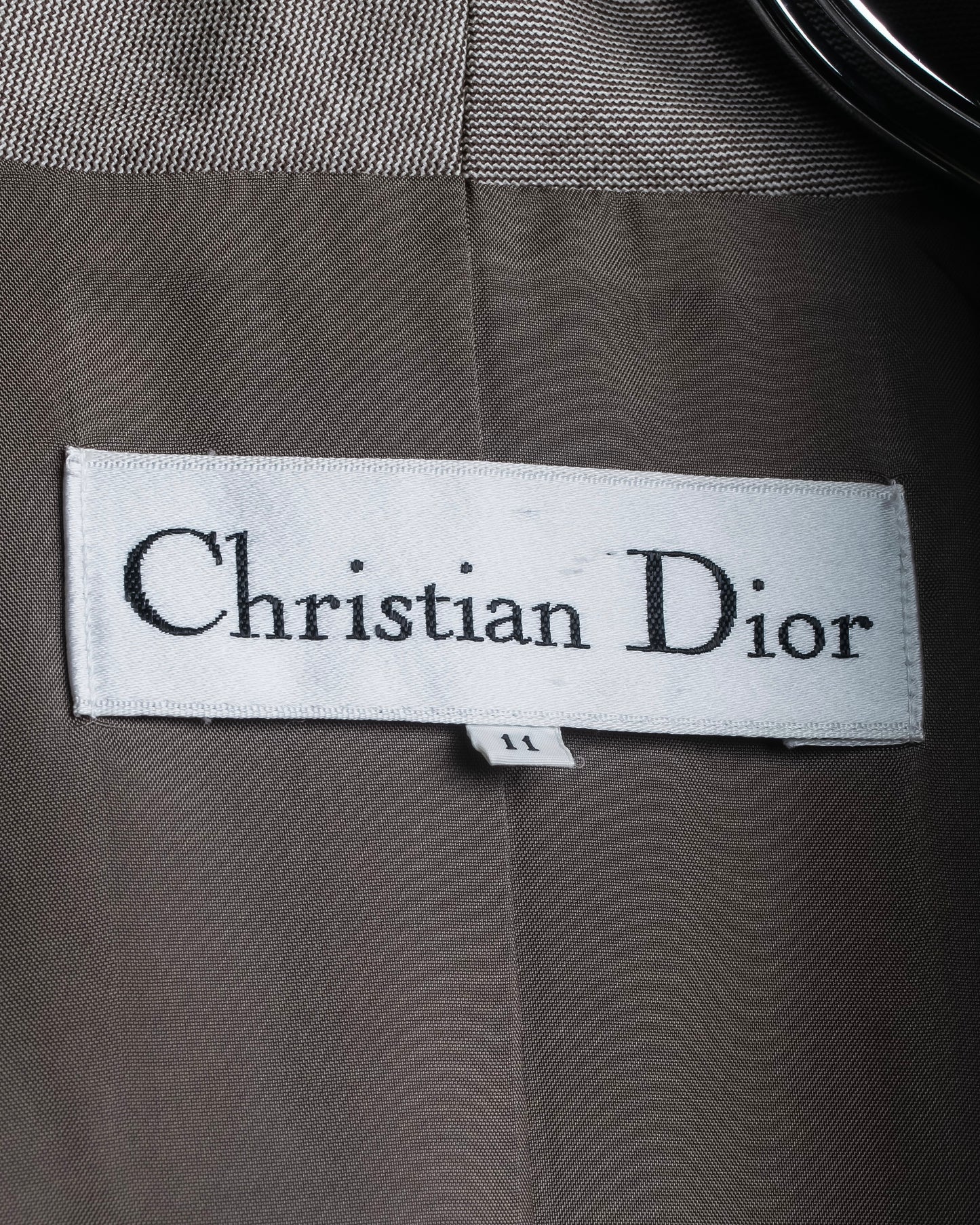 "Christian Dior" Double shawl collar design tailored jacket