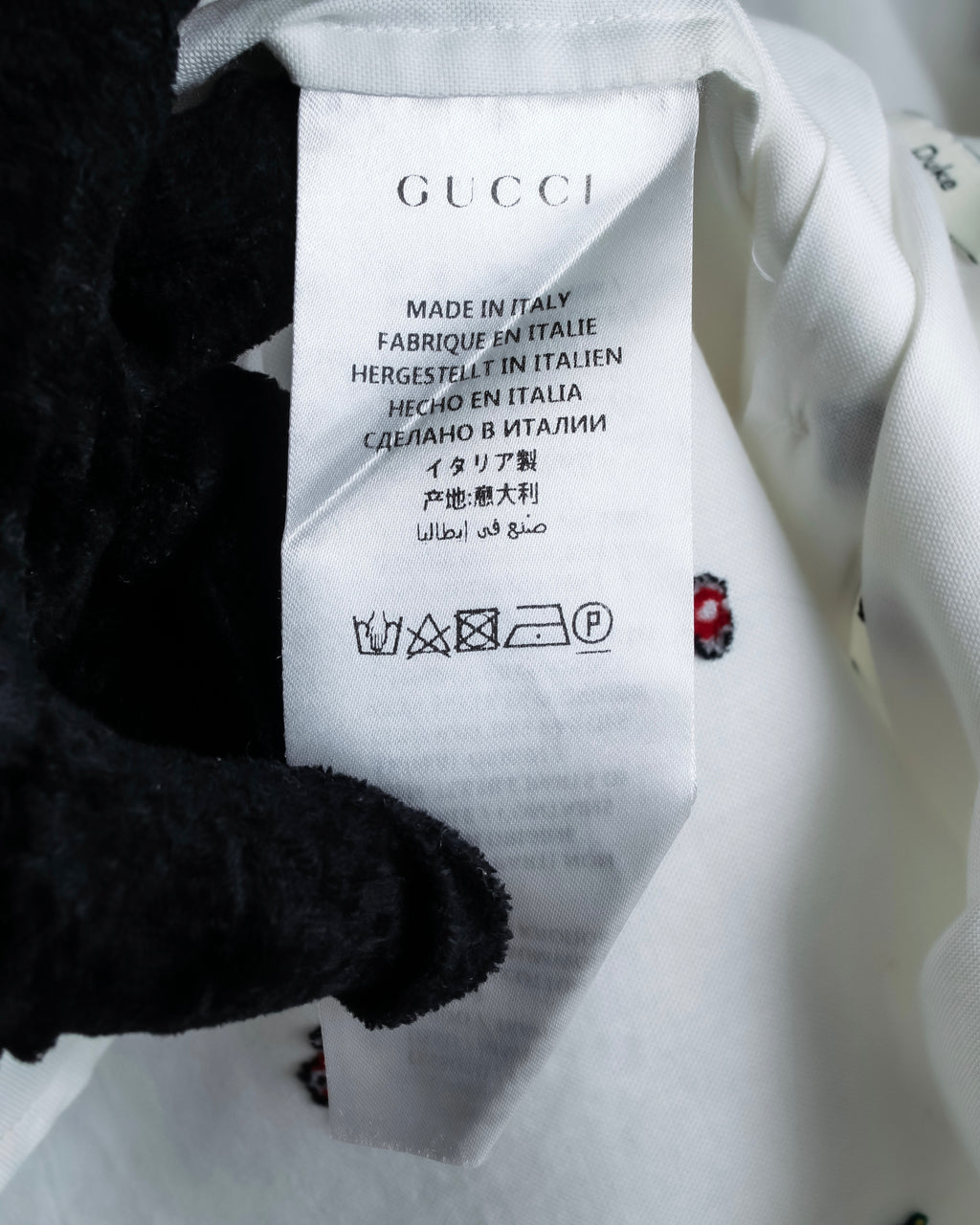 "GUCCI" Michele period iconic motif embroidered shirt