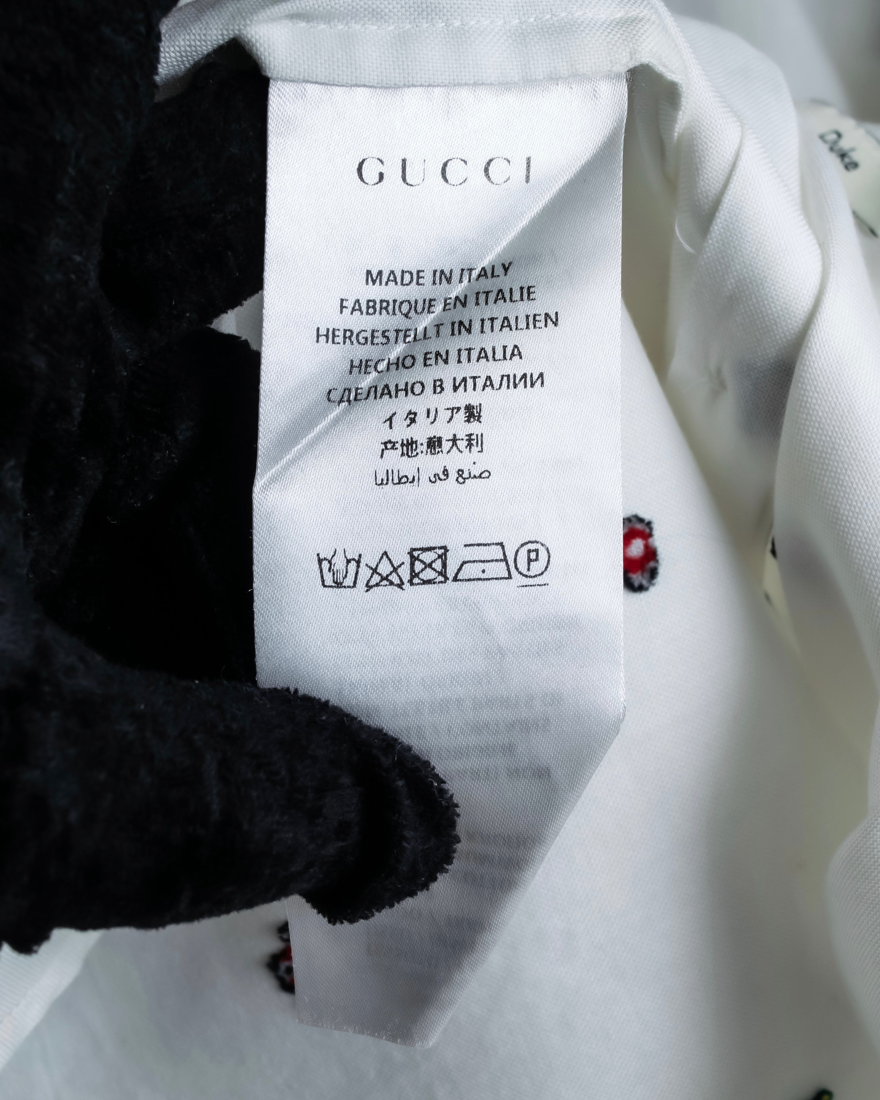 "GUCCI" Michele period iconic motif embroidered shirt