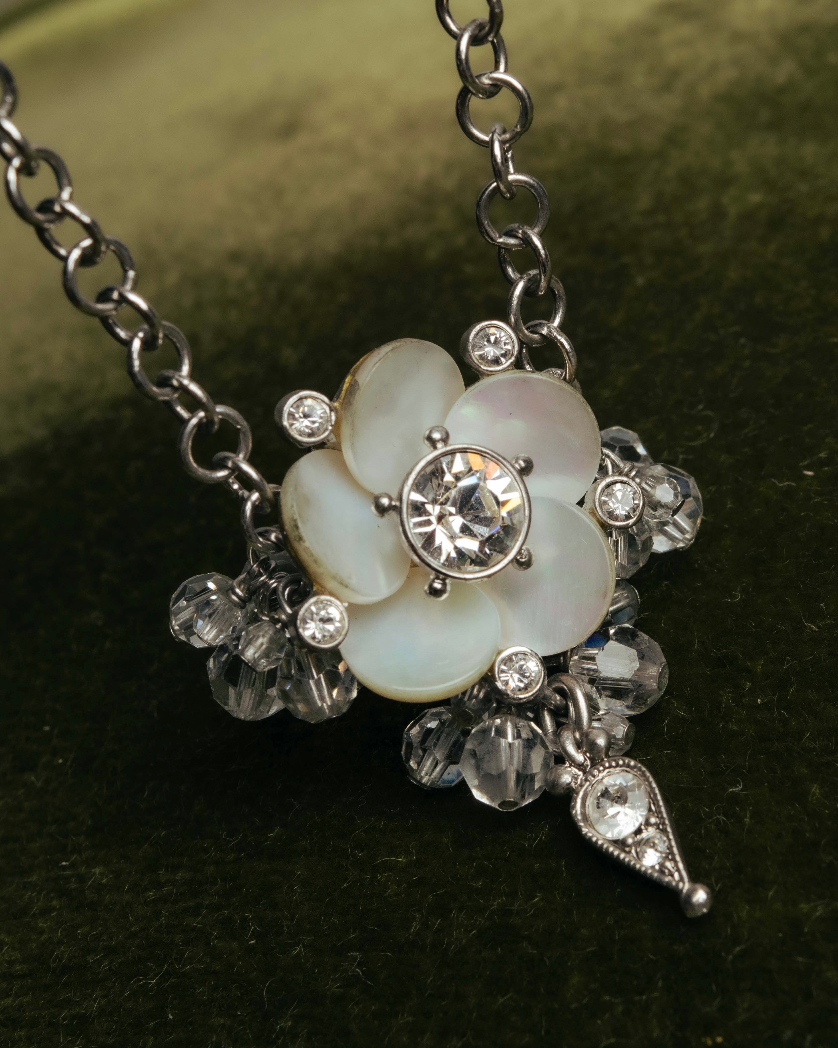 "Christian Dior" 00's Floral charm bracelet
