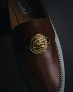 "CELINE" 70’s-80’s Spectator triumph medallion loafers