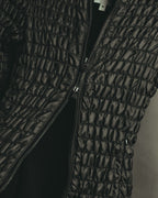 "ARMANI COLLEZIONI" 00's-10's Sculptural ruched zip-up jacket